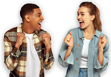 Man and woman - mobile